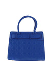 Zen Collection Quilted Diamond Satchel Bag, Blue