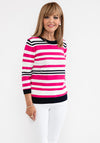 Anonymous Striped Fine Sweater, Pink Multi