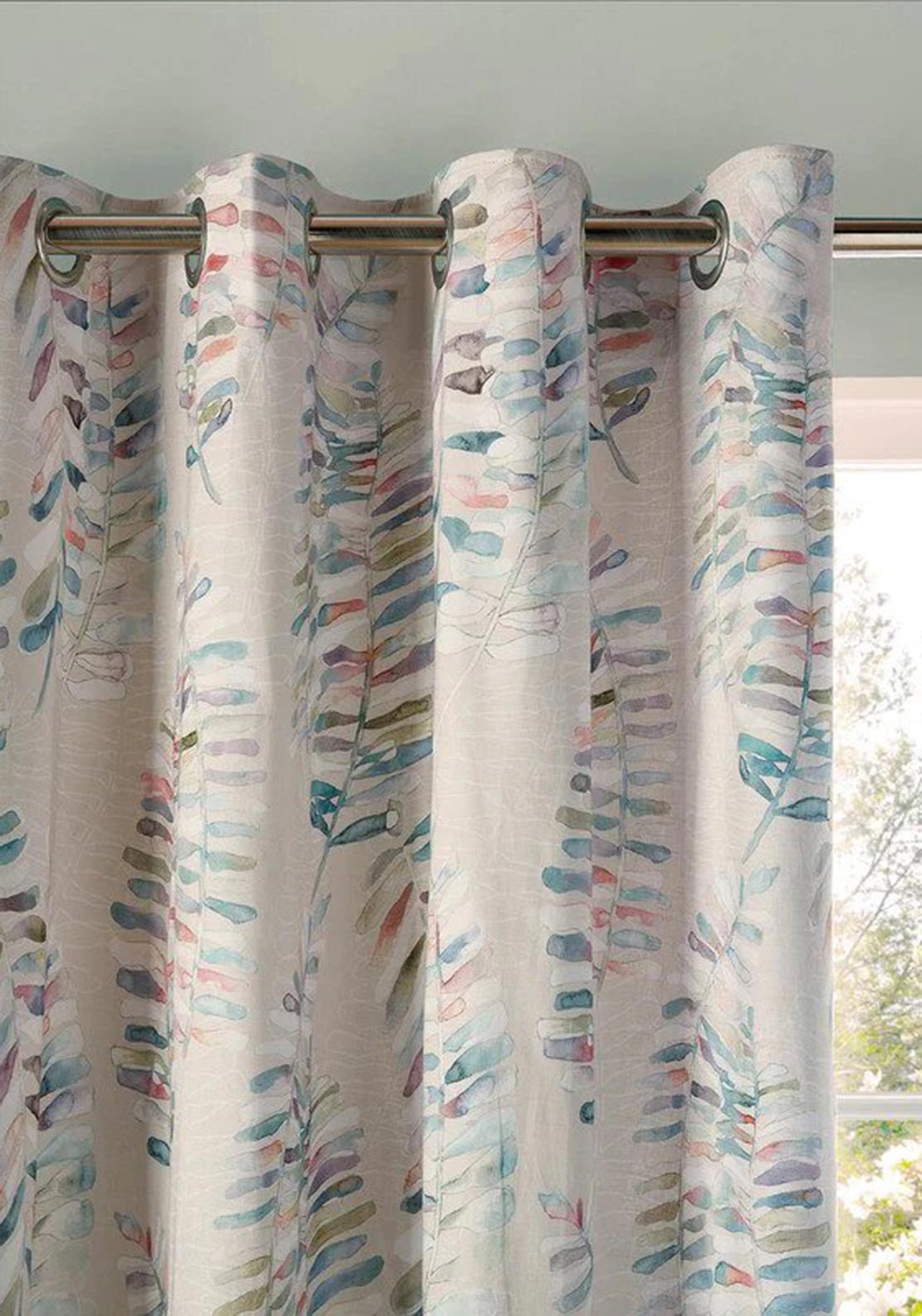 Voyage Maison Azolla Fully Lined Eyelet Curtains, Multi