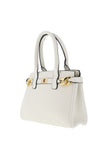 Zen Collection Small Chain Satchel Bag, White