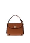 Zen Collection Mini Studded Satchel Bag, Brown