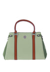 Zen Collection Block Colourway Satchel Bag, Green Multi