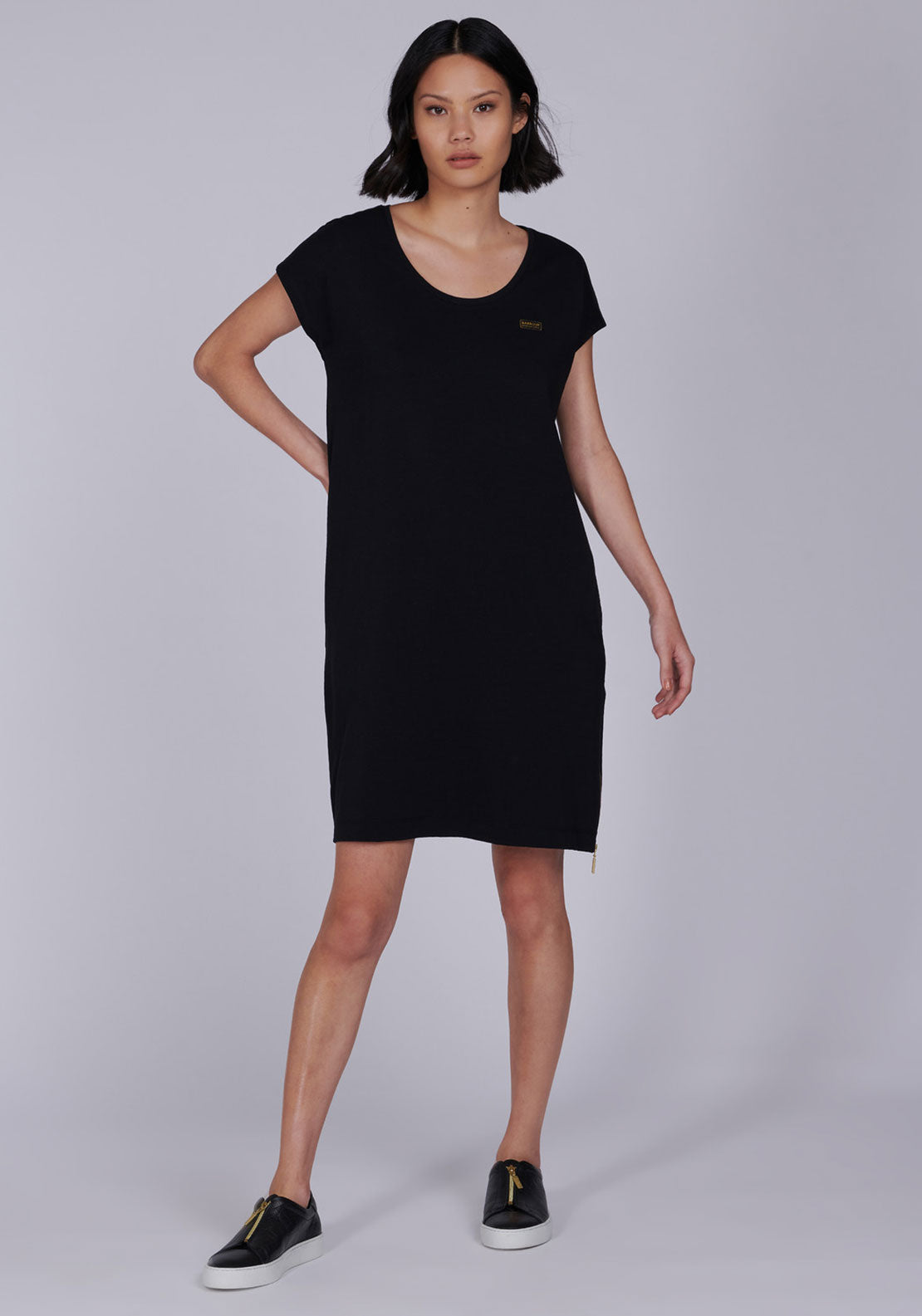 Barbour International Womens Pace Jersey Dress, Black - McElhinneys Barbour International Womens Pace Jersey Dress, Black - McElhinneys