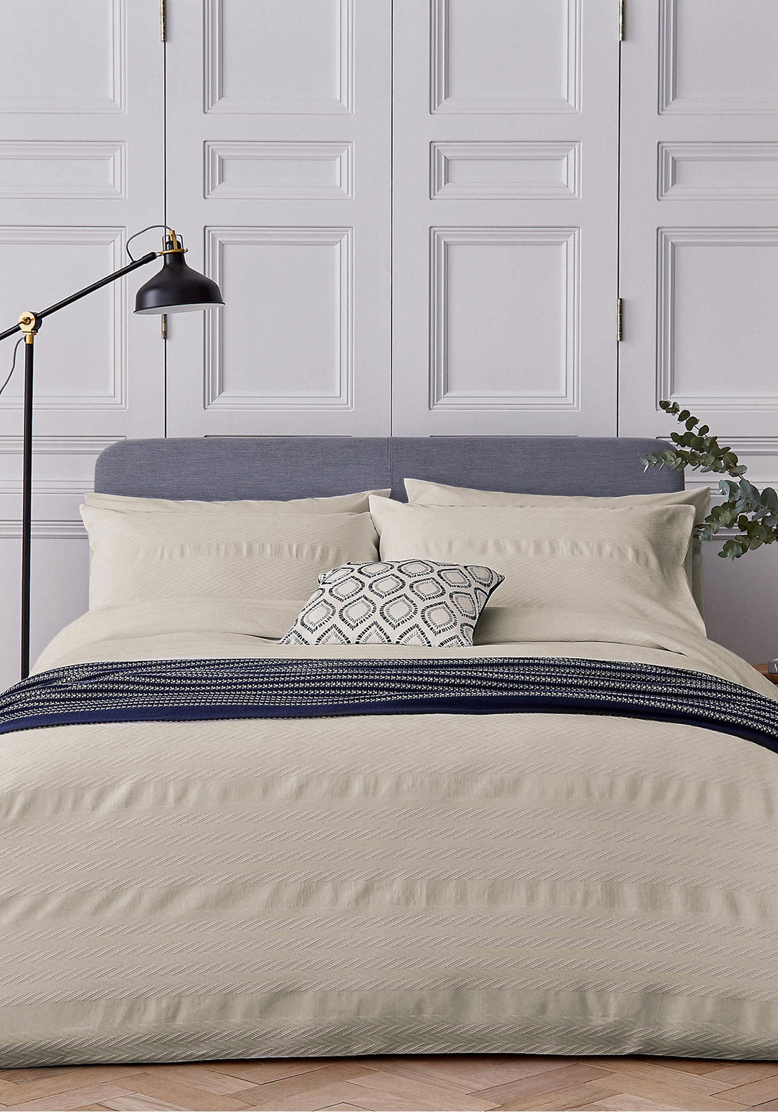 Bedeck of Belfast Kenza Duvet Cover, Grey McElhinneys