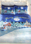 Bedlam Merry Christmas Glow in the Dark Duvet Cover & Pillowcase Set