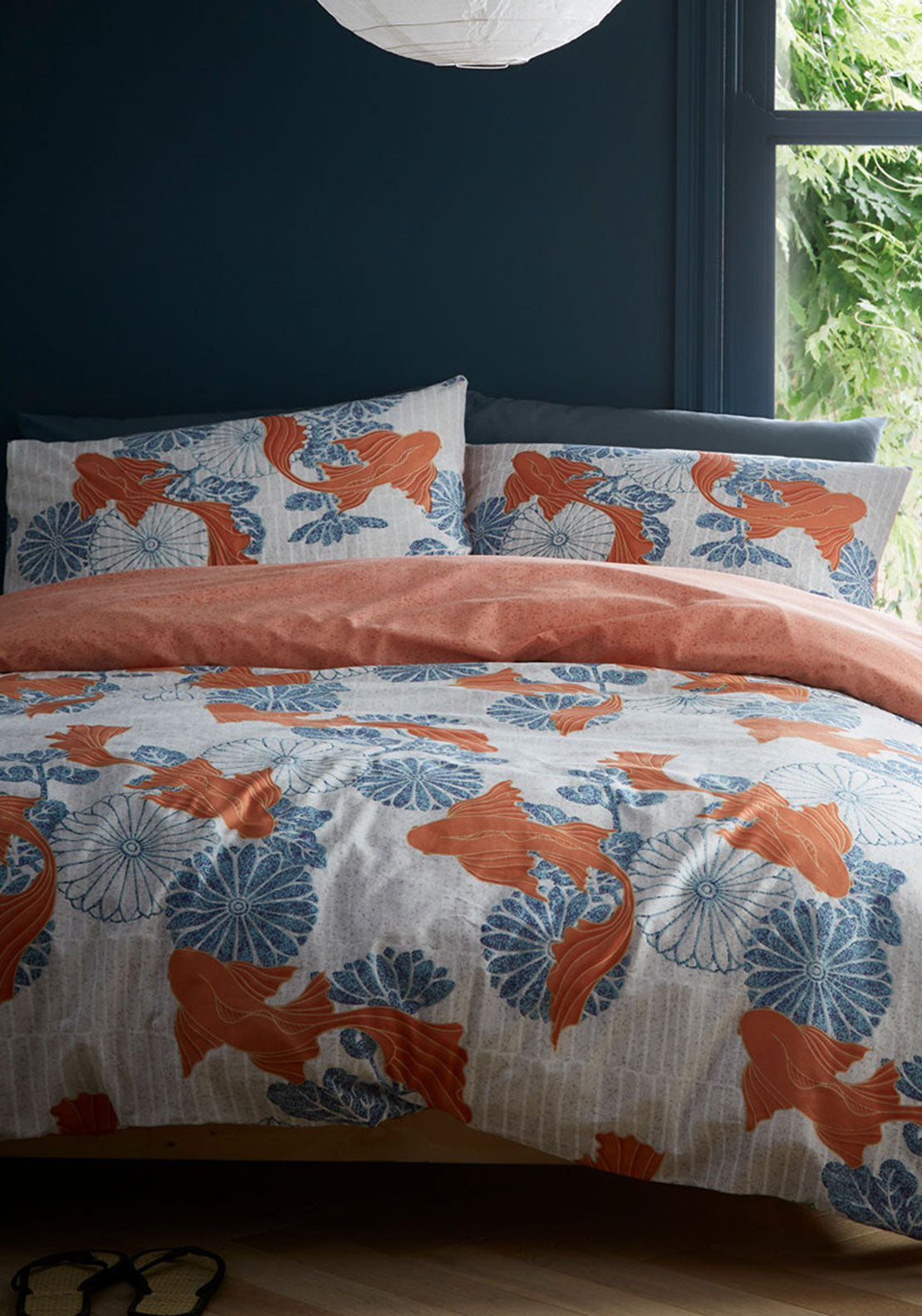 Portfolio Koi Duvet Set, Mandarin