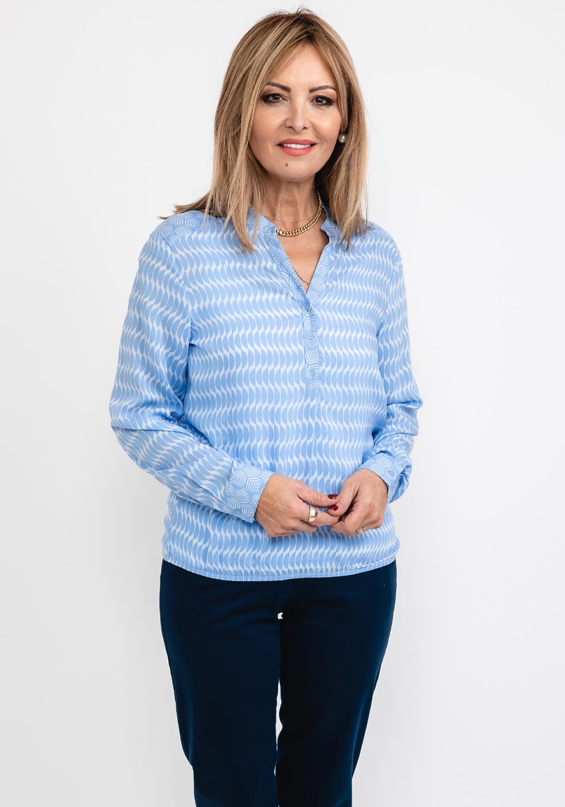 Adina Blouse - Blue main image 1