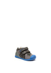 Biomecanics Baby Boys 221130 Velcro Shoes, Grey & Blue