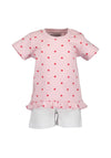 Blue Seven Baby Girl Print Tee and Short Set, Pink