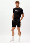 Hugo Boss Stretch-Cotton Logo Pyjama Shorts, Black Multi