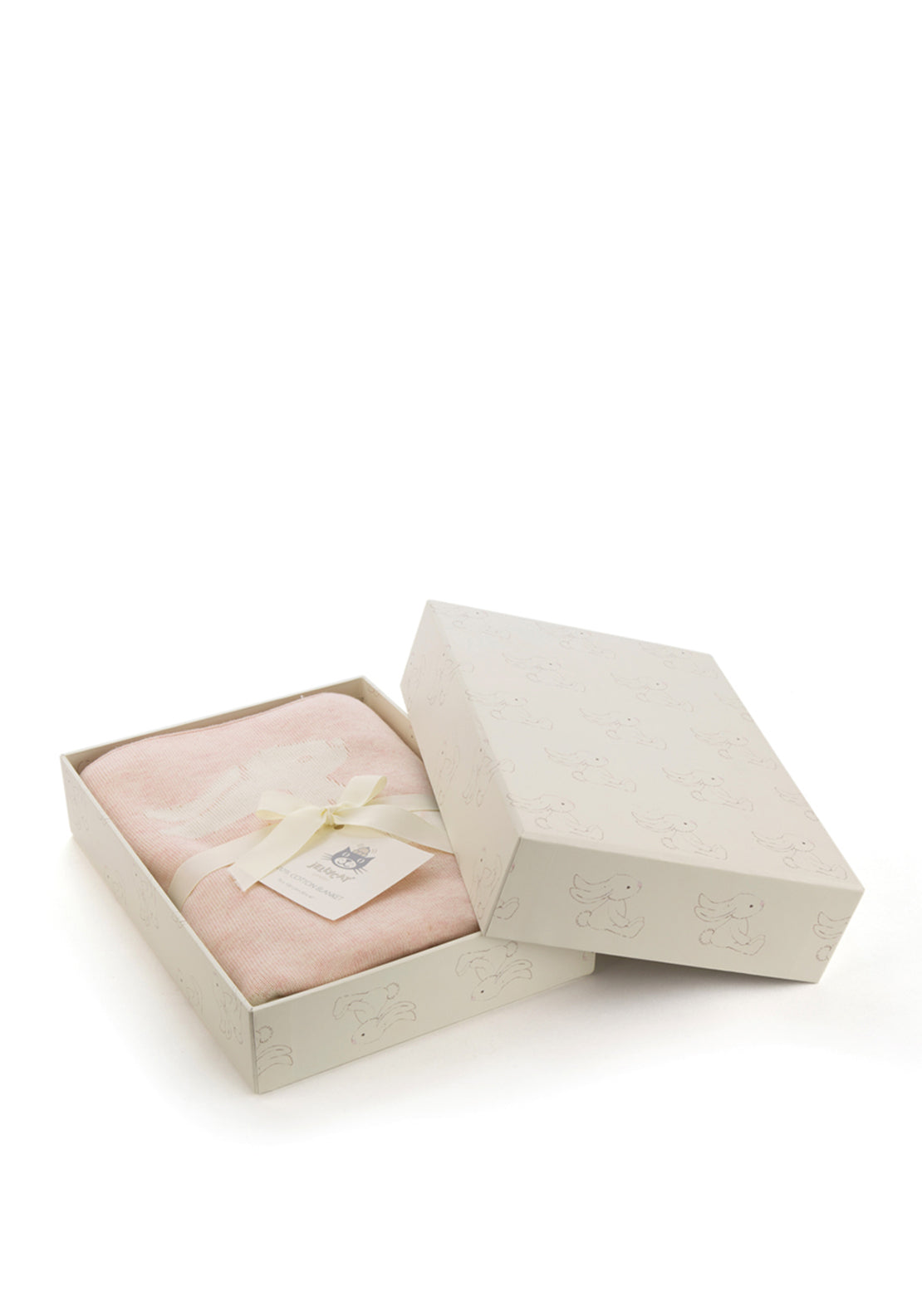 Jellycat Bashful Bunny Blanket, Pink