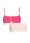 Calvin Klein 2 Pack Unlined Bralette, Pink