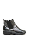Caprice Patent Leather Ankle Boots, Pewter