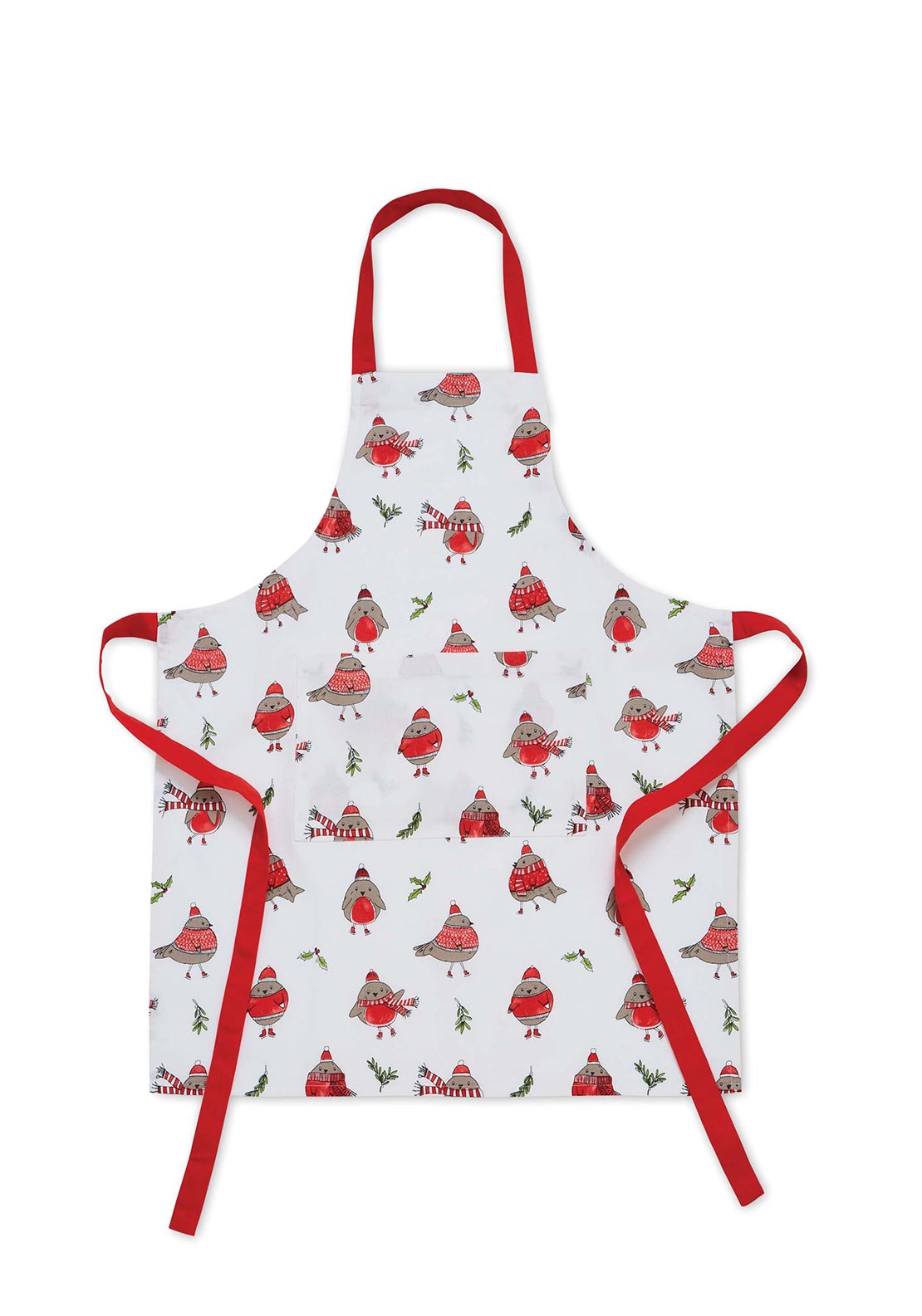 Catherine Lansfield Robins Apron, White