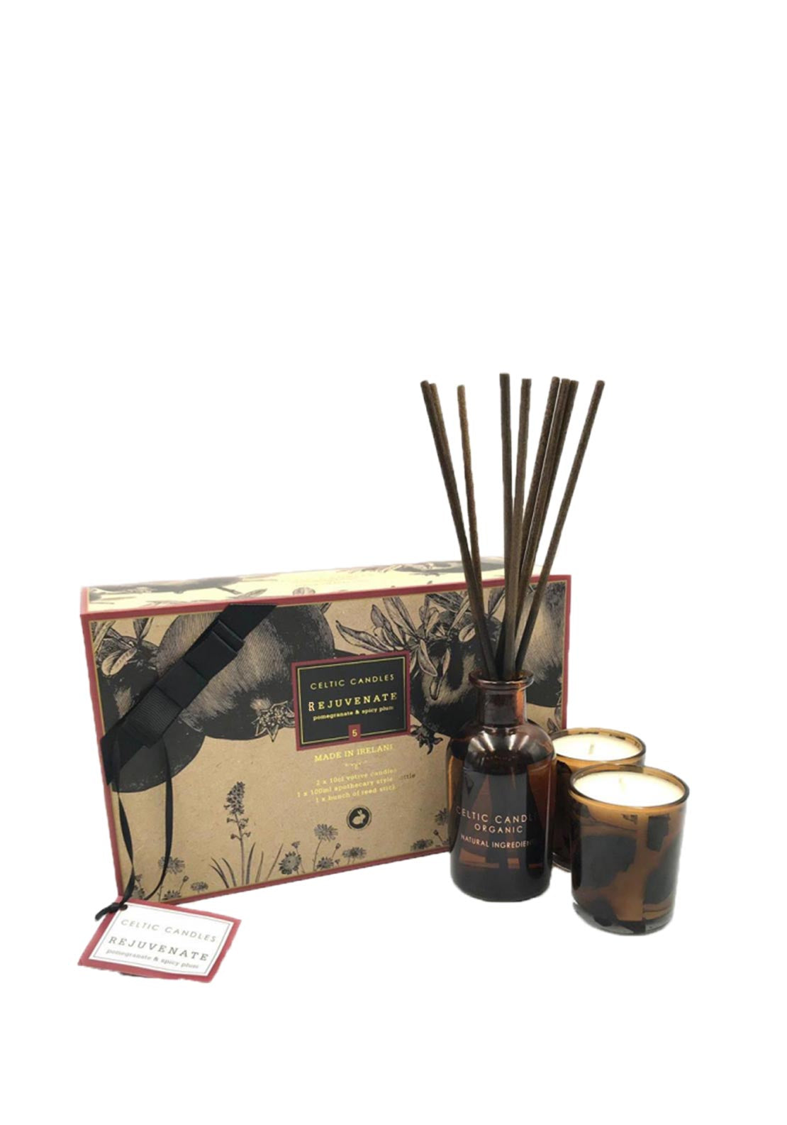 Celtic Candles Rejuvenate Candle & Diffuser Gift Set McElhinneys