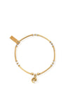 ChloBo Dainty Moon and Sun Bracelet, Gold & Silver