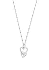 ChloBo Interlocking Heart Necklace, Silver