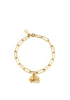 ChloBo Chain Link Strength & Luck Bracelet, Gold