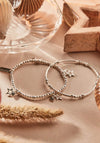 ChloBo Wandering Stars Set of 2 Bracelets, Silver