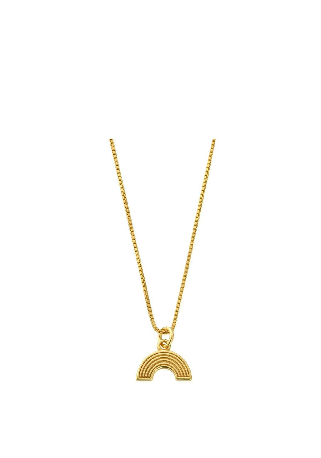 Chlobo Bobble Chain Rainbow Necklace, Gold