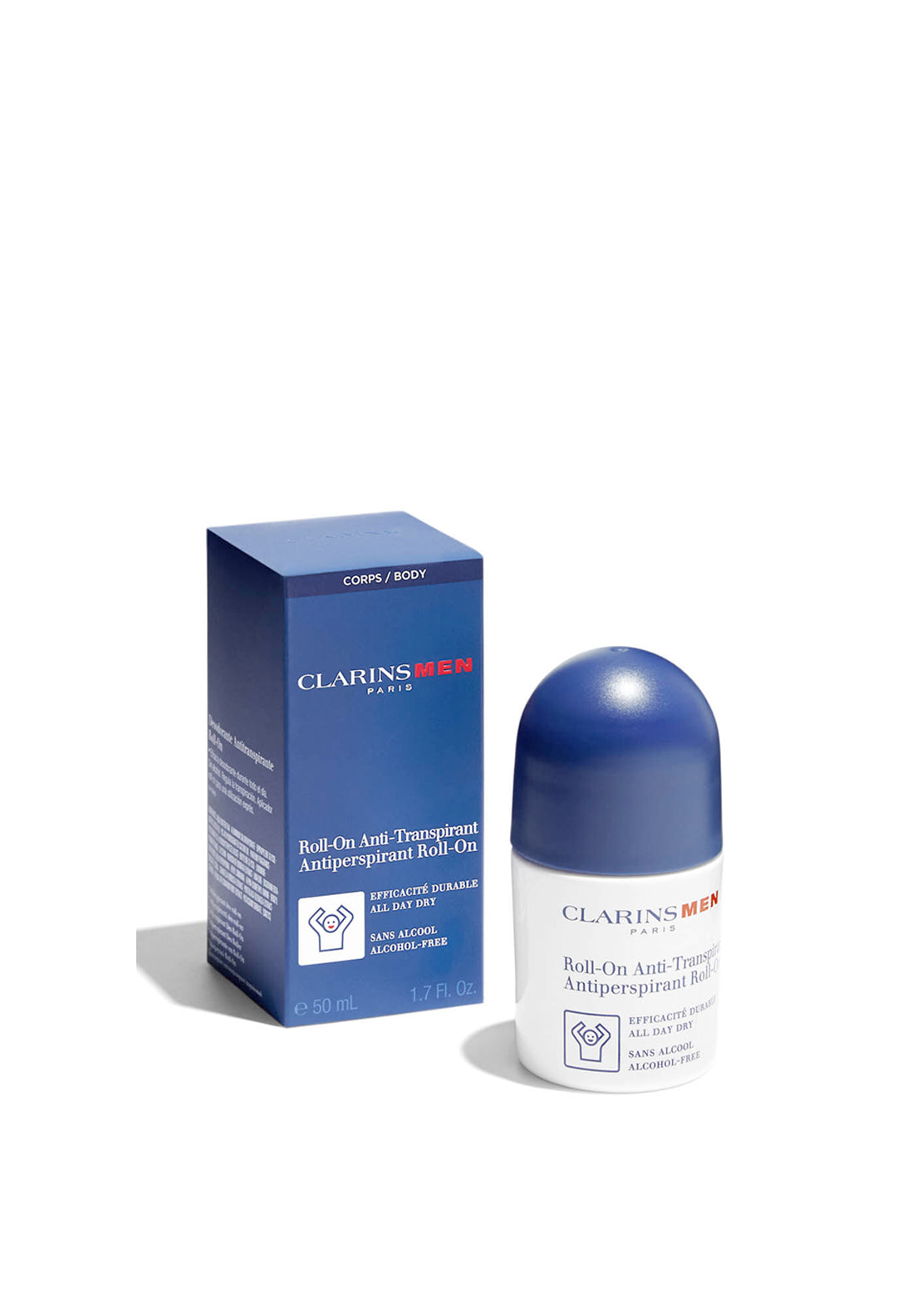 Clarins Men Antiperspirant Roll on Deodorant, 50ml