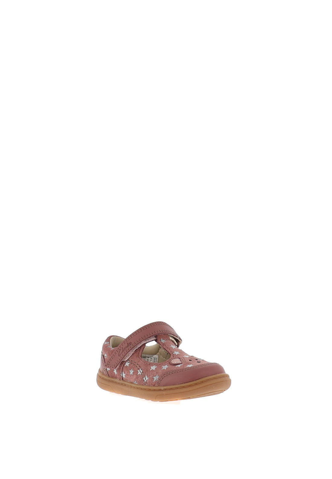 Clarks Girls Flash Mouse Shoe, Dusty Pink