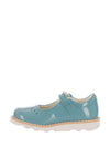 Clarks Baby Girls Crown Jump Patent Leather Shoes, Teal
