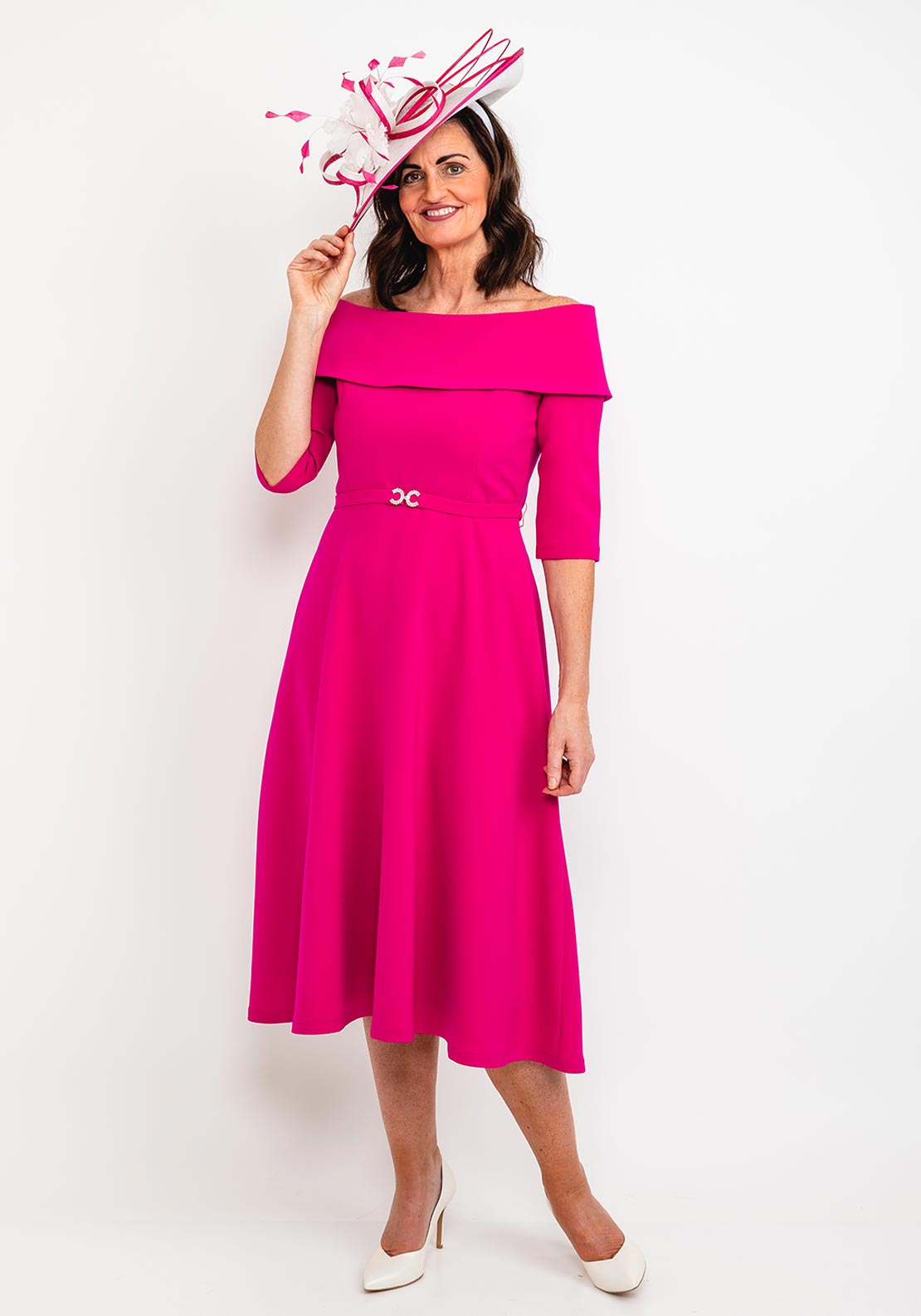 strapless open back dress Swooning Ruffle Trim Mini Dress Pink