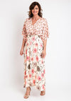 Costamani Jolene Drawstring Maxi Dress, Pink Multi