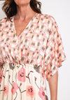 Costamani Jolene Drawstring Maxi Dress, Pink Multi