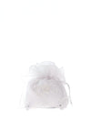 Little People Floral Applique Communion Bag, White