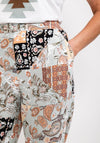 Costamani Dixie Patch Print Trousers, Multi