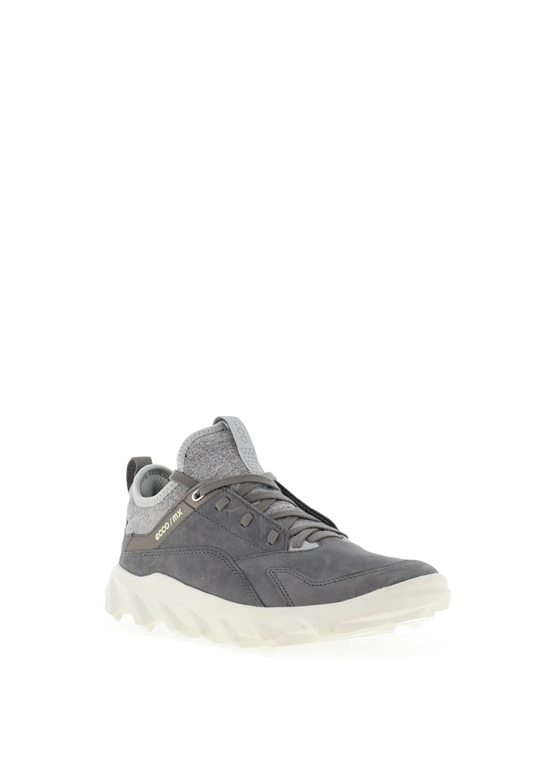 Ecco Womens MX Nubuck Leather Trainer, Grey