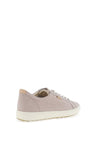 Ecco Womens Soft 7 Leather Suede Trainers, Grey Rose