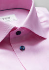 Eton Contemporary Fit Hounds Tooth Shirt, Pink