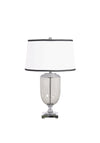 Fern Cottage Hermes Glass Table Lamp, White
