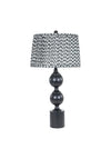 Fern Cottage Table Lamp with Pleated Shade, Black