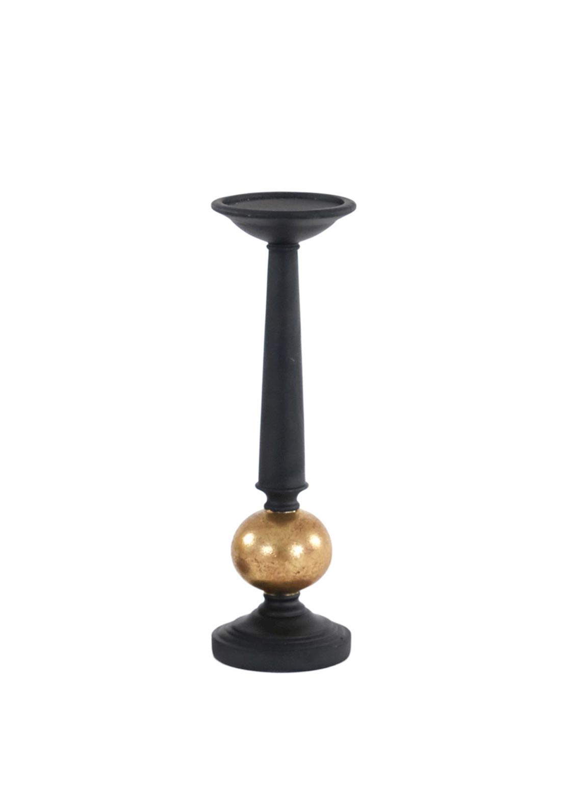 Fern Cottage Medium Candle Holder, Black