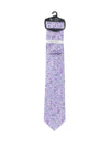 Fletchers Gallery Floral Tie & Pocket Square Set, Lavender