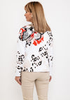 Frank Walder Butterfly & Leopard Print Jacket, White Multi