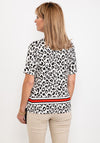 Frank Walder Leopard Print T-Shirt, White Multi