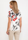 Frank Walder Butterfly & Leopard Print T-Shirt, White Multi