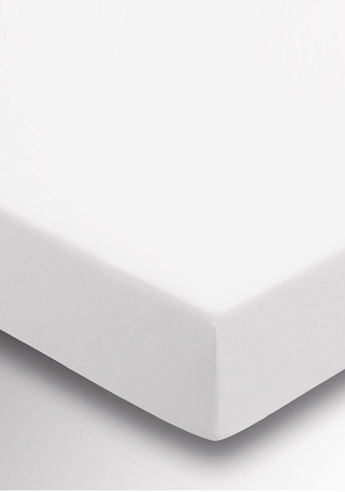 Sanderson 220 Thread Count Fitted Sheet, White