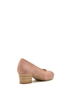 Gabor Comfort Suede Block Heel Shoes, Blush