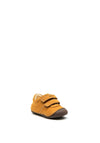 Geox Prewalker Leather Double Velcro Shoes, Tan
