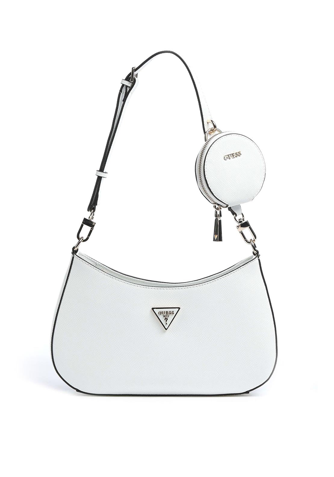 Guess Alexie Small Shoulder Bag, White McElhinneys
