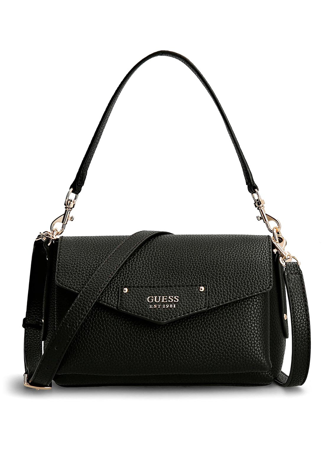 Guess Brenton Eco Shoulder Bag, Black McElhinneys