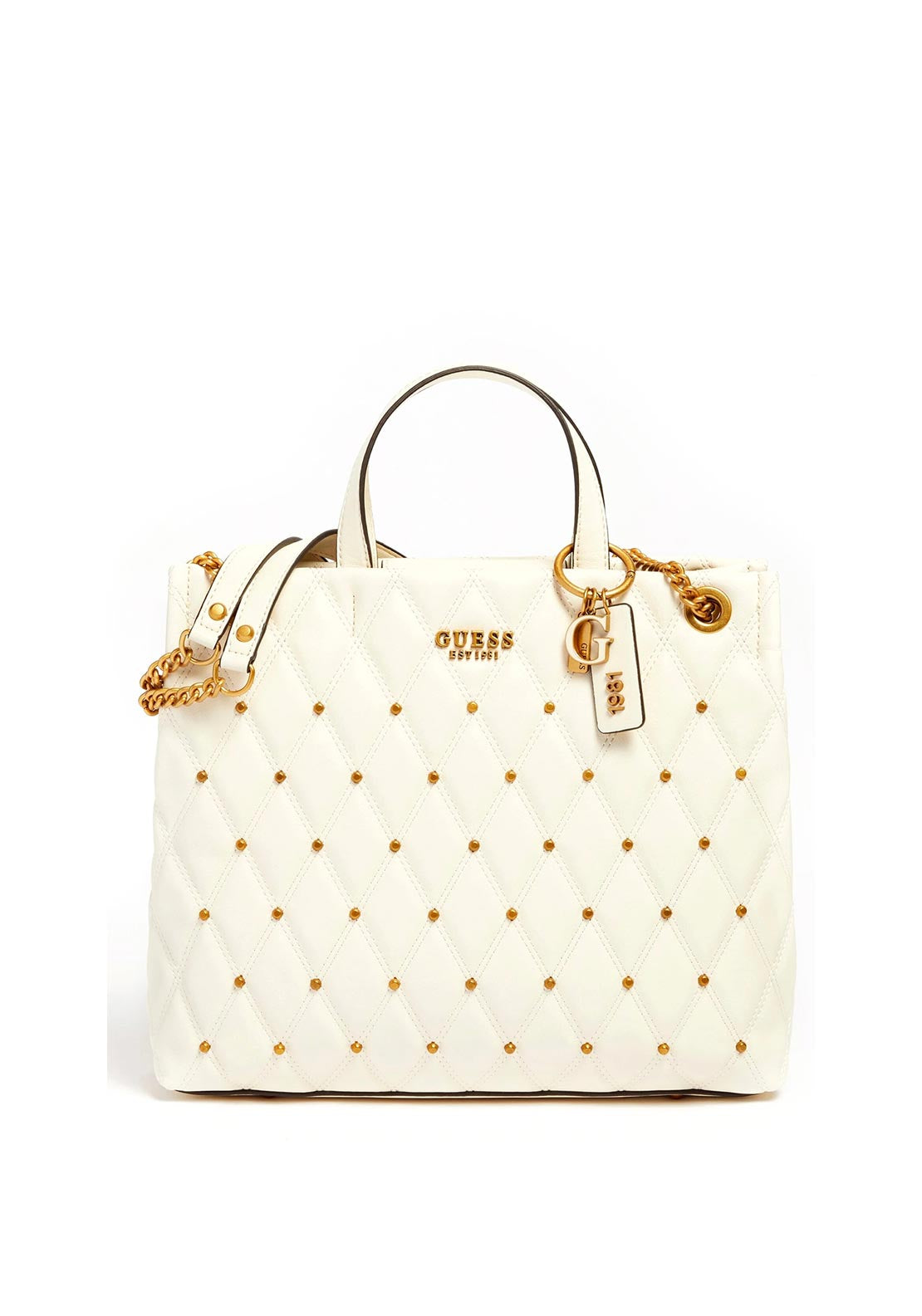 Guess Triana Studded Shopper Bag, Ivory McElhinneys