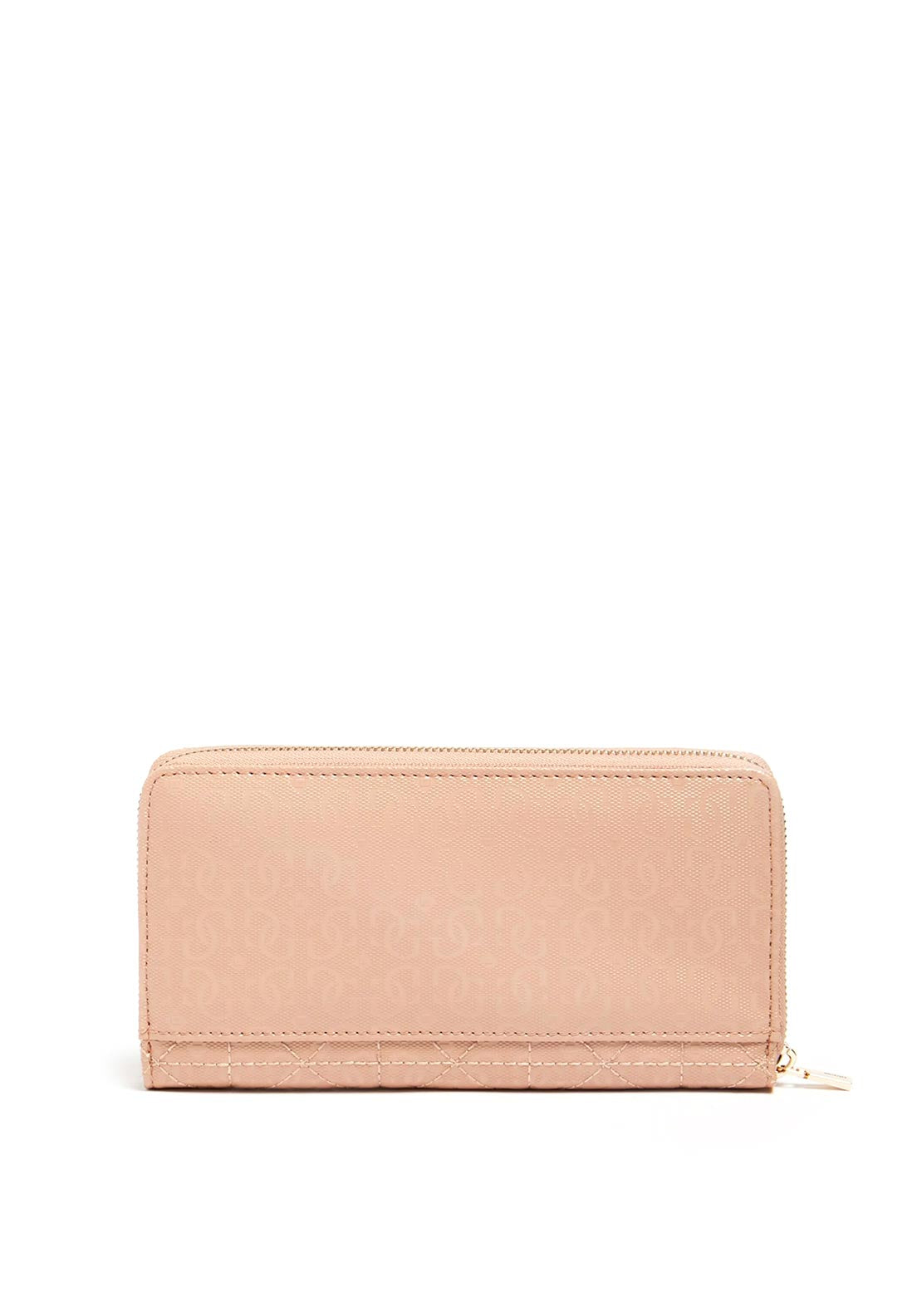 Guess Malia Quilted Zip Around Wallet, Biscuit