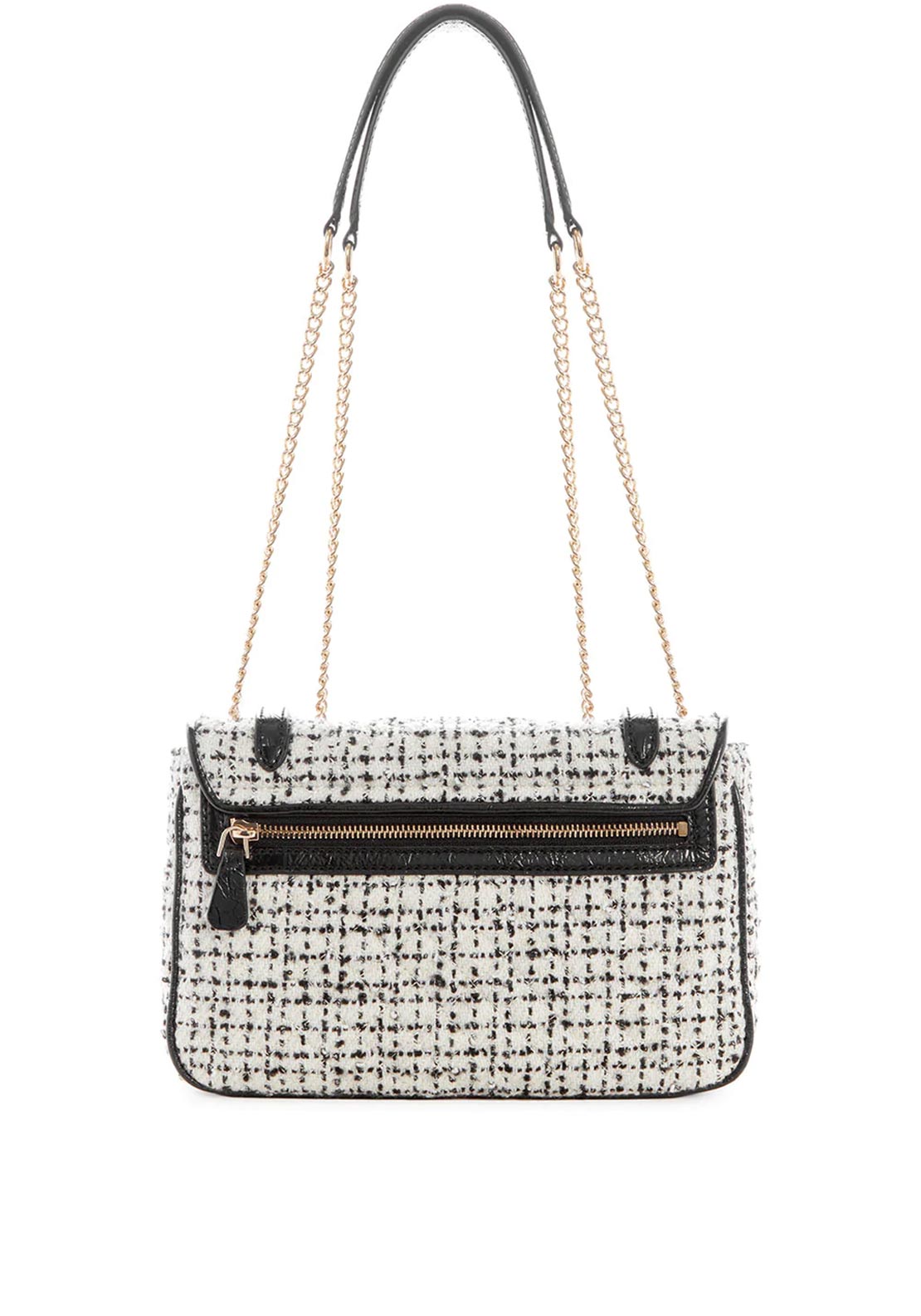 Guess Adam Tweed Crossbody Bag, Black